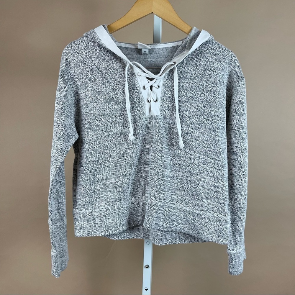 A New Day Women’s Size XS Hooded Sweatshirt Beachy Casual Boho Oversized Boxy